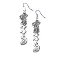 Sterling Silver Carrie Style Name Earrings Sterling silver Carrie style personalised name earrings
