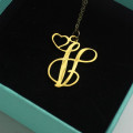 Single Letter Heart Monogram Necklace Single letter heart monogram necklace pendant
