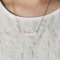 Carrie-style script name necklace with star detail