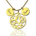 Family Tree Necklace With Name Charm for Mom Personalized family tree necklace with name charm for Mom