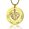 Circle Family Tree Pendant Necklace in 18ct Gold Plated Circle family tree pendant necklace product image