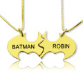 Personalised Puzzle Friend Name Necklace 18ct Gold Plated Personalised puzzle friend name necklace