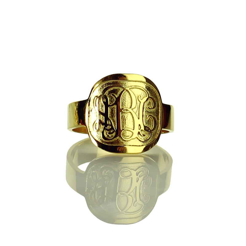 Engraved Monogram Ring View Engraved monogram ring product image