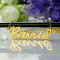 Personalised Carrie Name Necklace in 18ct Solid Gold Personalised Carrie name necklace in 18ct solid gold