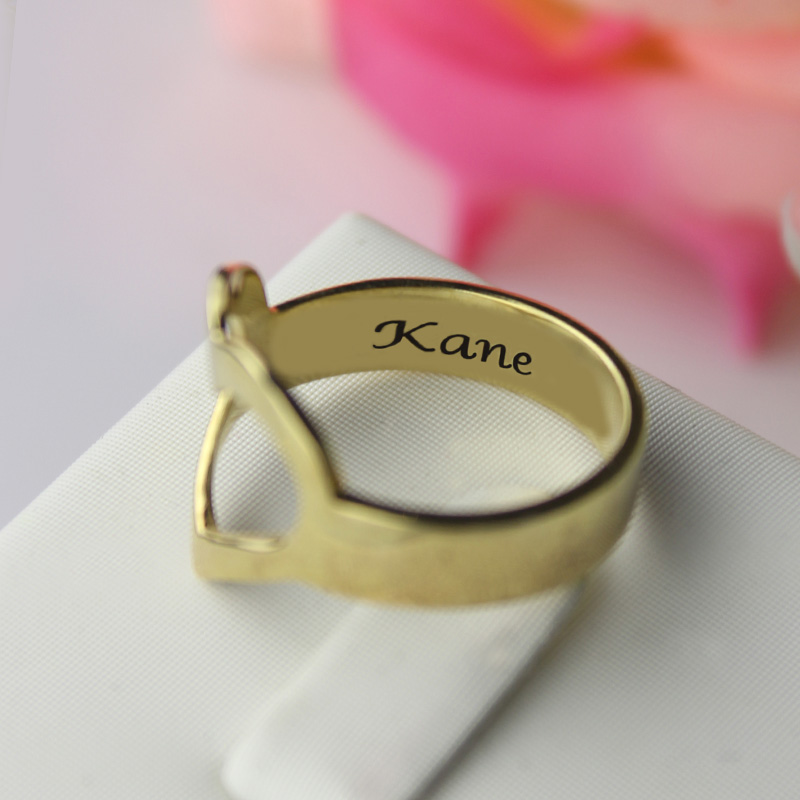 Custom heart-shaped promise ring product image