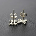 Personalised Single Monogram Stud Earrings Personalised single monogram stud earrings