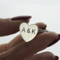 Personalised sweetheart ring with two initials