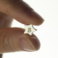Personalised Star Initial Stud Earrings - Detail View Personalised star initial stud earrings product view