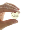 Stamped Heart Name Necklace View Personalised stamped heart name necklace product view