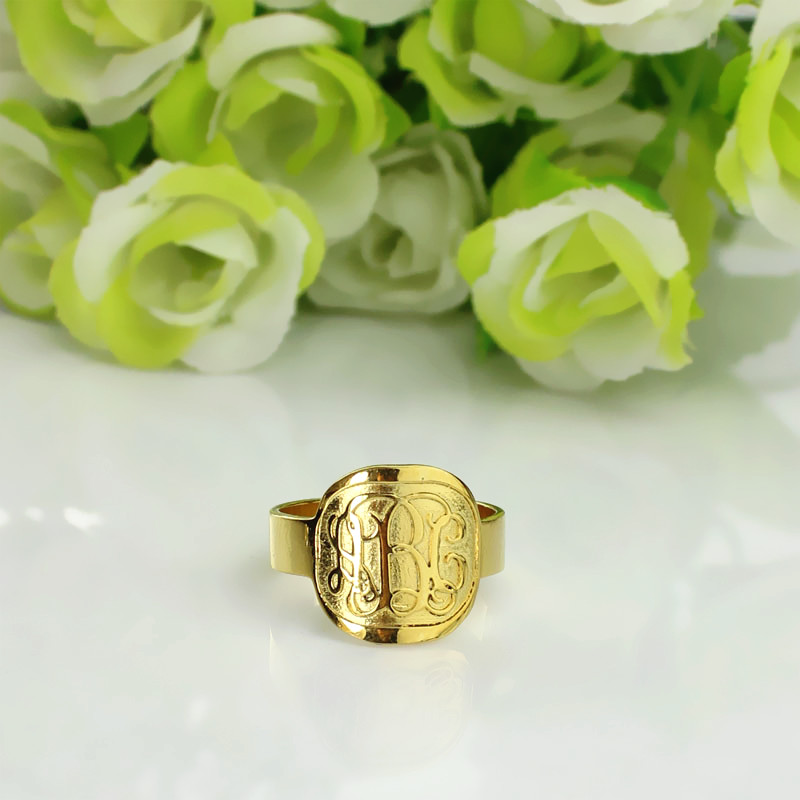 Engraved Monogram Ring View Engraved monogram ring product image