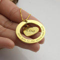 Custom Mom I Love You to the Moon and Back necklace product image