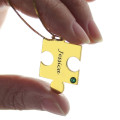 Personalised Puzzle Necklace Matching personalised puzzle necklace pendant