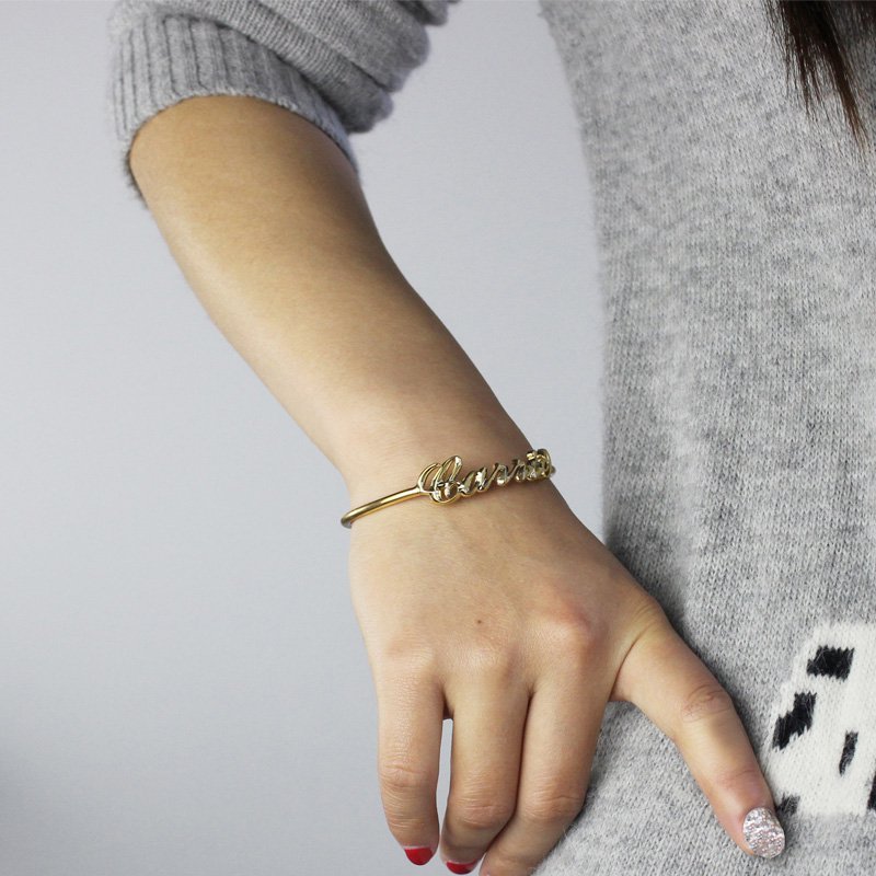 Personalised Name Bangle Bracelet Personalised name bangle bracelet product image