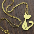 Cat Name Pendant Necklace View Cat name pendant necklace view