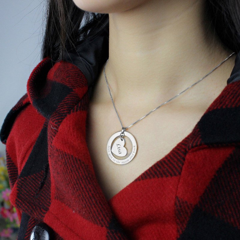 Custom Promise Necklace Engraving Custom Promise Necklace with name and phrase engraving