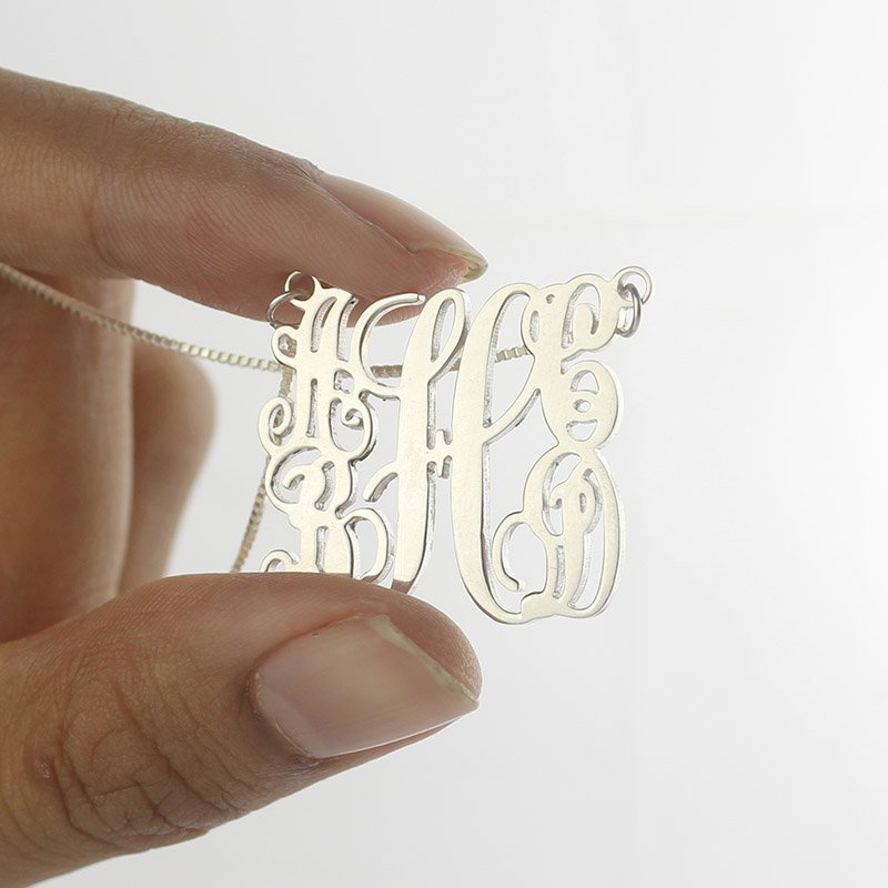 Personalised Five Letter Monogram Necklace Personalised family monogram necklace with five letters