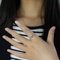 Claddagh Birthstone Name Ring Personalised Claddagh birthstone name ring alternate view
