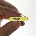 18ct Gold Plated Bar Necklace 18ct gold plated personalised bar necklace product image