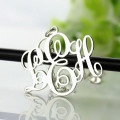 Vine Monogram Necklace with Single Clasp Vine monogram necklace with single clasp