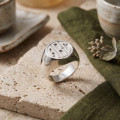Personalised Signet Ring with Block Monogram Sterling Silver Personalised Signet Ring with Block Monogram Sterling Silver