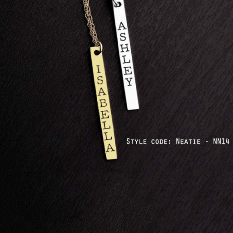 Personalised Name Jewellery Design NN14 Personalised name jewellery design selection NN14