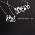 Personalised Name Jewellery Design NN19 Personalised name jewellery design selection NN19