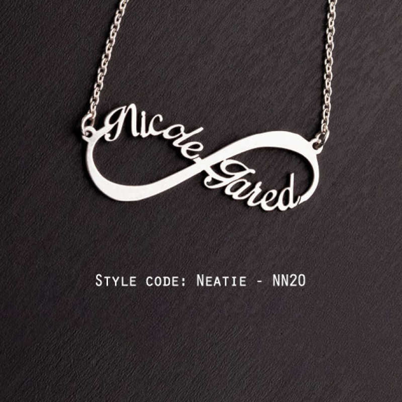 Personalised Name Jewellery Design NN20 Personalised name jewellery design selection NN20