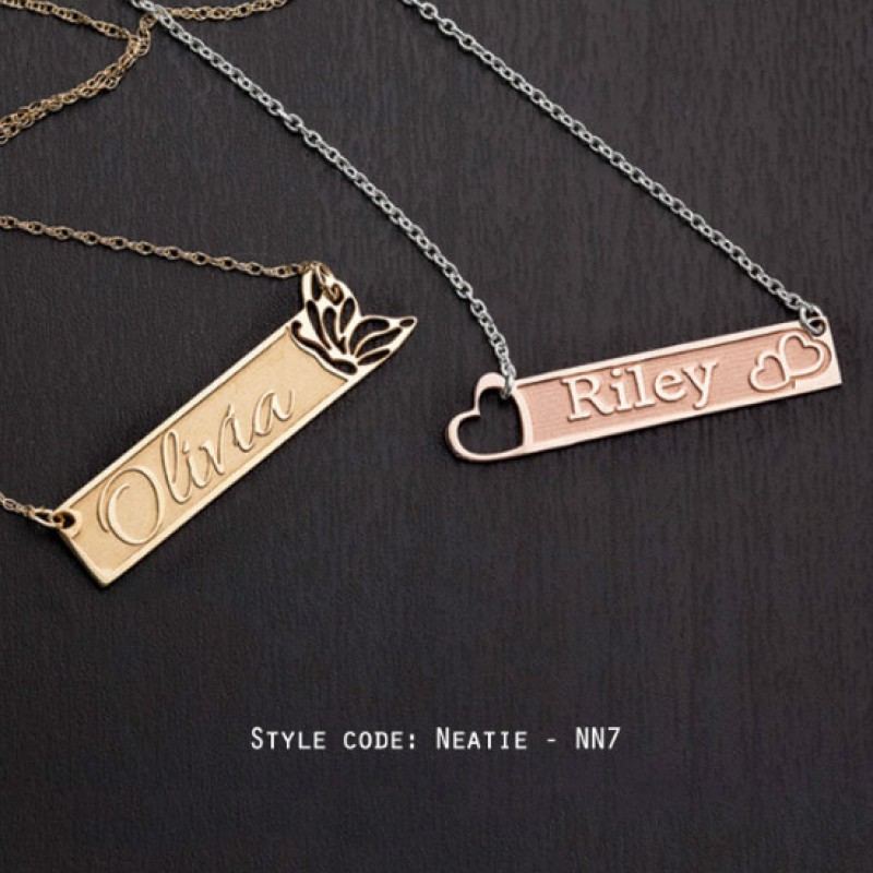 Personalised Name Jewellery Design NN7 Personalised name jewellery design selection NN7