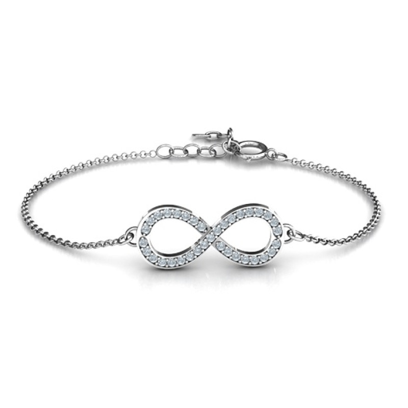 Personalised Accented Infinity Bracelet Personalised accented Infinity bracelet by Neatie