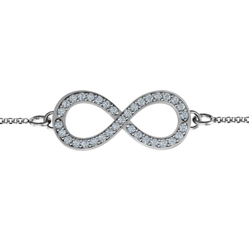 Personalised Accented Infinity Bracelet Personalised accented Infinity bracelet by Neatie