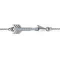 Personalised arrow bracelet with accent stones