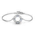 Personalised Circular Infinity Bracelet Personalised Circular Infinity Bracelet with four round stones