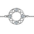 Personalised Circular Infinity Bracelet Personalised Circular Infinity Bracelet with four round stones