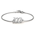 Personalised Classic Kiss and Hug Bracelet Personalised classic kiss and hug XO bracelet