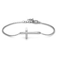 Personalised Modern Cross Bracelet Personalised modern cross bracelet