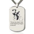 Couple Bicycle Dog Tag Name Necklace Couple Bicycle Dog Tag personalised name necklace