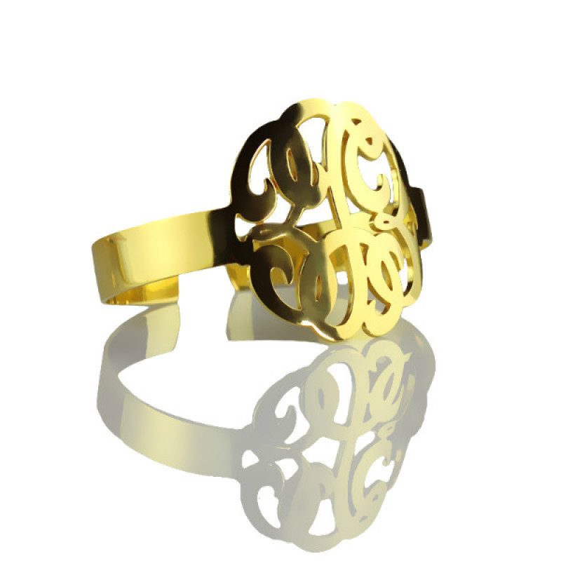 Hand-Drawn Monogram Initial Bracelet Hand-drawn monogram initial bracelet