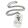 Couple Bicycle Dog Tag Name Necklace Couple Bicycle Dog Tag Name Necklace product image