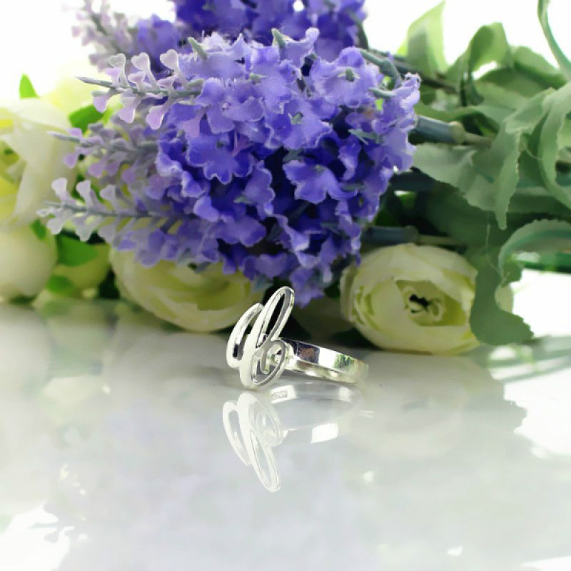 Carrie Initial Letter Ring View Personalised Carrie initial letter ring view
