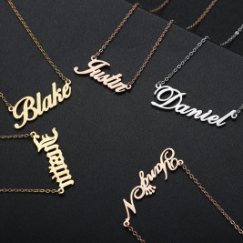 Personalised Carrie Name Necklace Sterling Silver