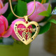 Personalised Angel in My Heart Necklace - 18ct Gold Plated