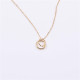 Interlocking Circles Necklace | Eternity Friendship Necklace | Gold Plated Geometric Jewellery | Minimalist Couple Sister Gift | Dainty Karma Necklace