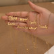 18k Gold Platied Cursive Name Necklace