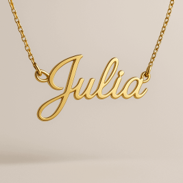 18ct White Gold and Diamond Name Necklace	