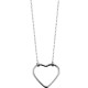 Valentines Silver Heart Necklace