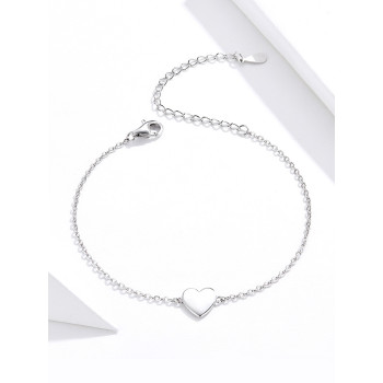 Mini Heart Bracelet Sterling Silver