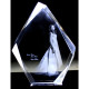 Personalised Crystal With 2D/3D Photo Engraved