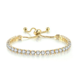 Elegant Melrah Icon Crystal Adjustable Tennis Bracelet For Women