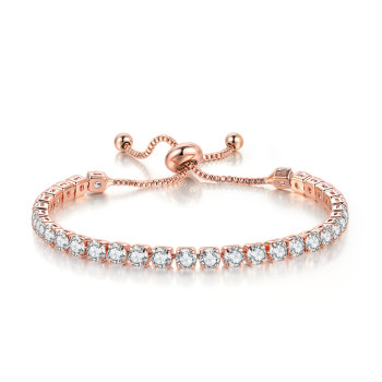 Elegant Melrah Icon Crystal Adjustable Tennis Bracelet For Women