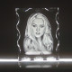 Personalised Crystal With 2D/3D Photo Engraved